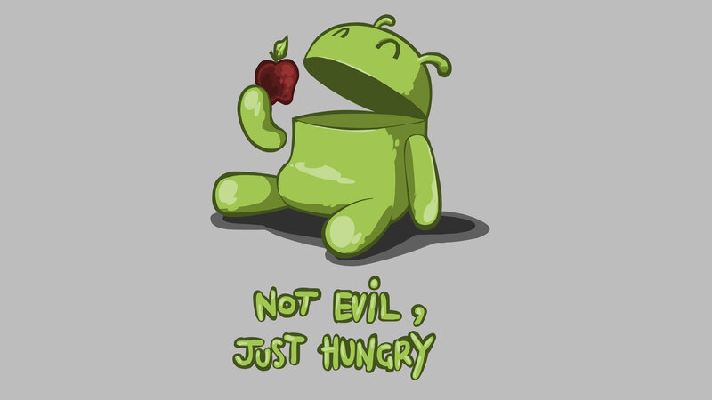 Green Android Character — Humorous