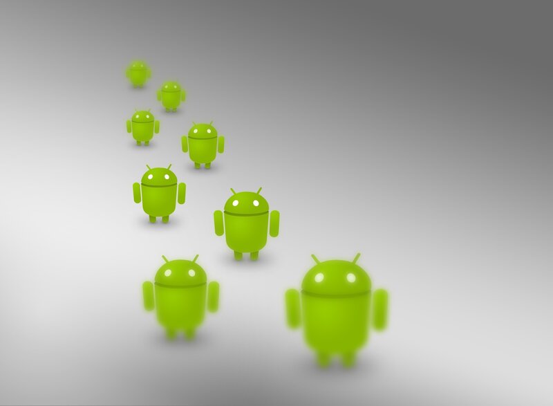 Green Android Figures — Neutral
