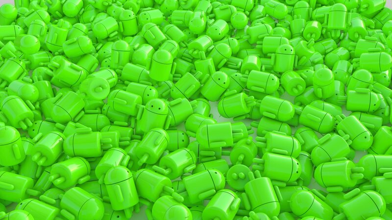 Green Android Figures — Uniform