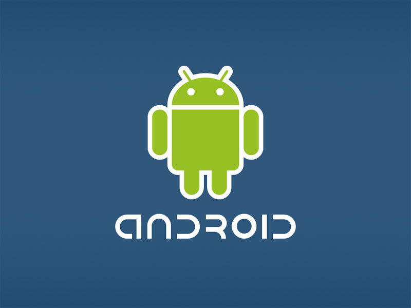 Green Android Robot — Blue, Neutral