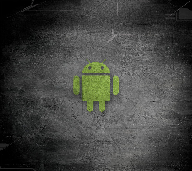 Green Android Robot — Dark, Digital Art