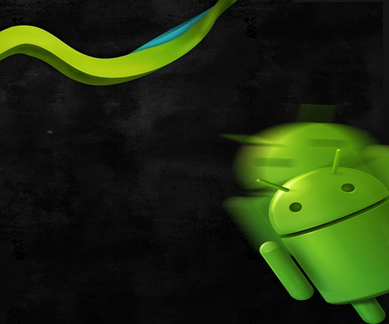 Green Android Robot — Dramatic