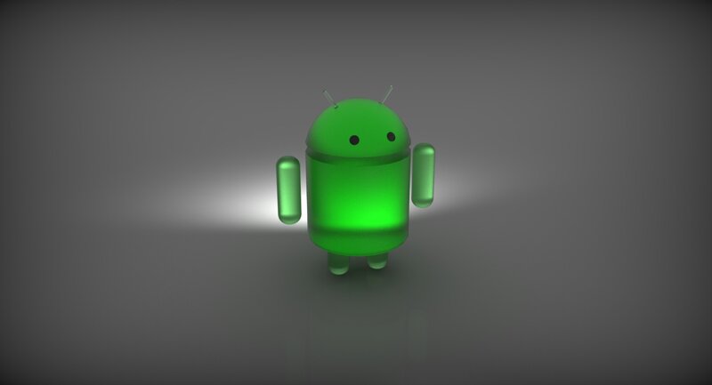 Green Android robot figure