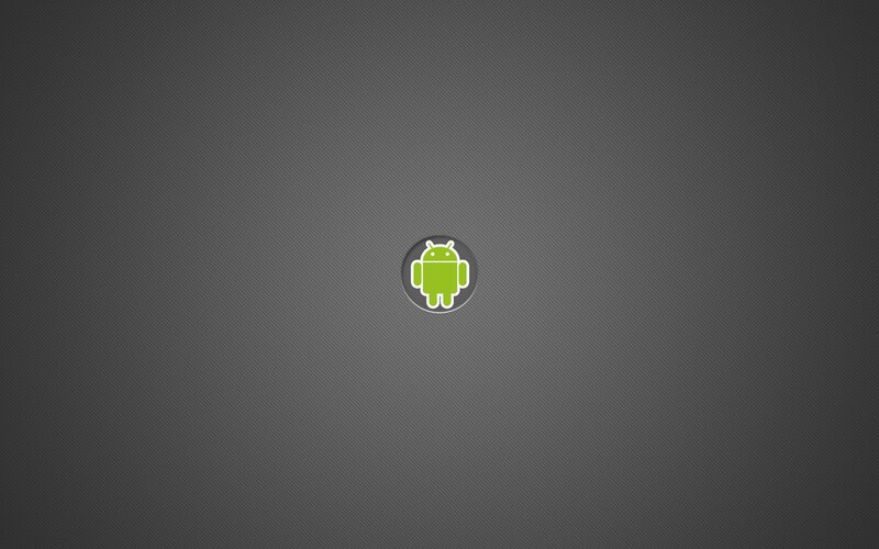 Green Android Robot — Gray, Neutral