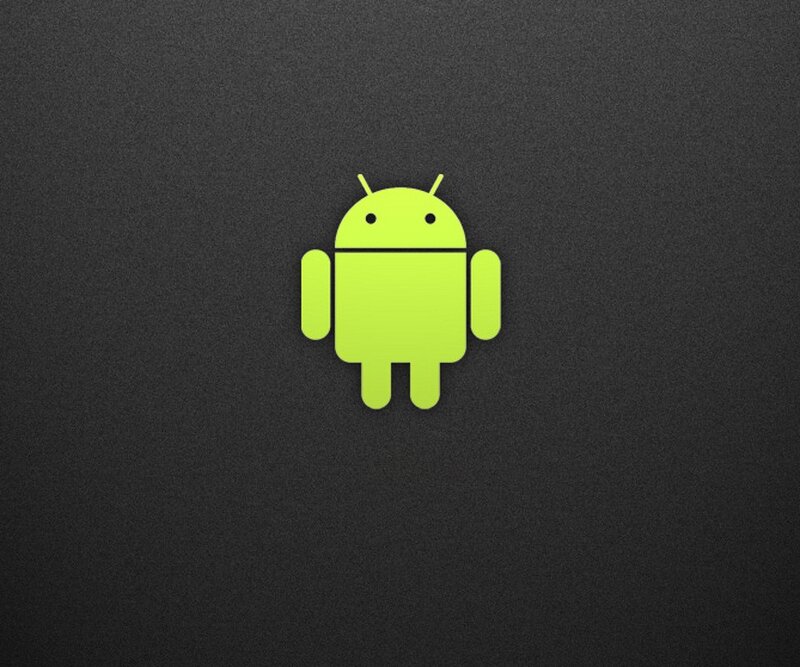 Green Android Robot — Minimalist, Vector Art, Antennae
