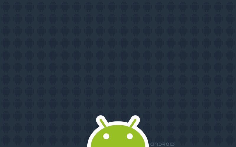 Green Android Robot — Minimalist, Vector Art, Pattern, Text