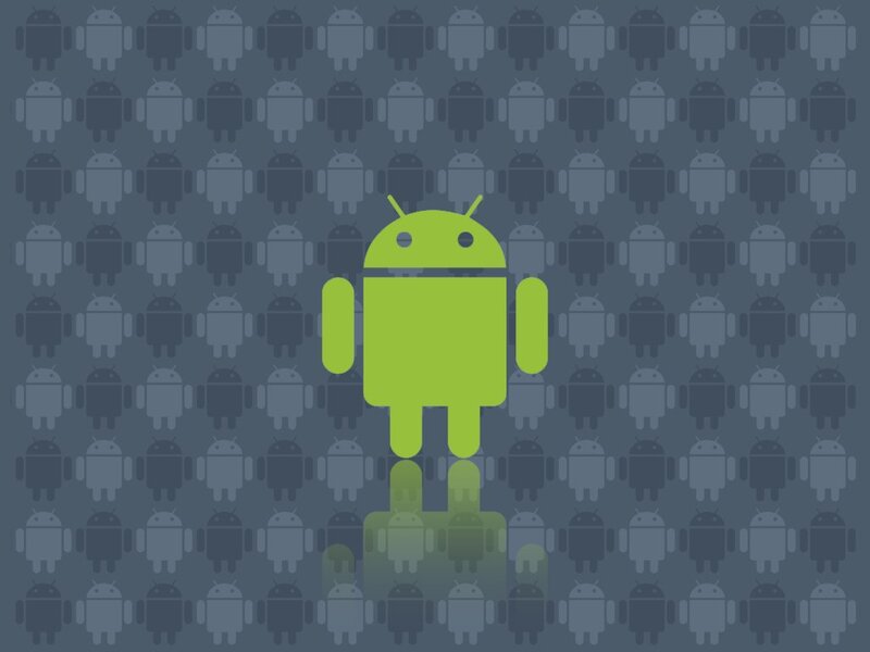 Green Android Robot — Minimalist, Vector Art