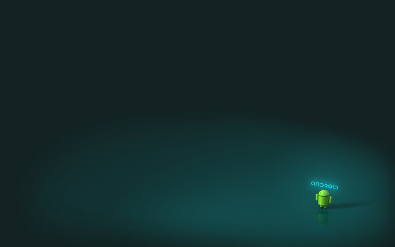 Green Android Robot — Teal