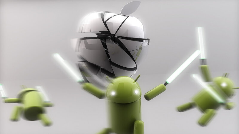 Green Android Robots — Dramatic
