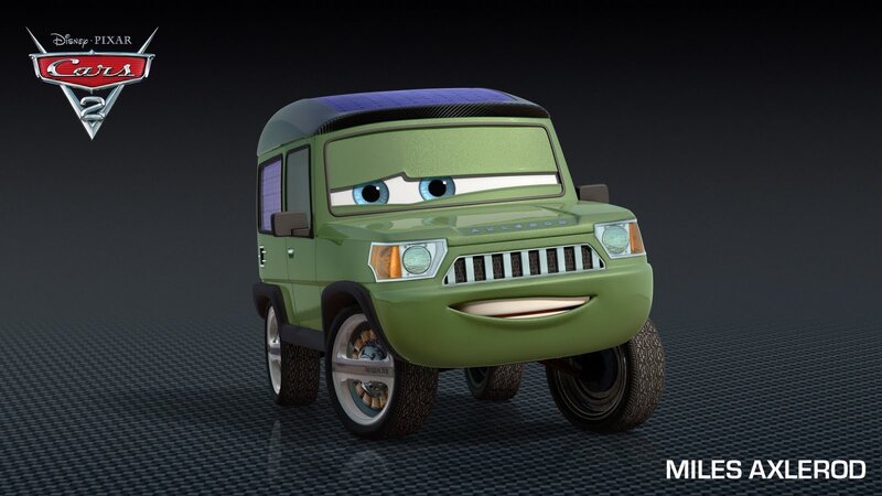 Green Anthropomorphic Car