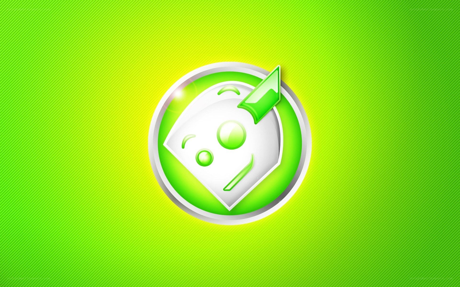 green app icon on gradient background