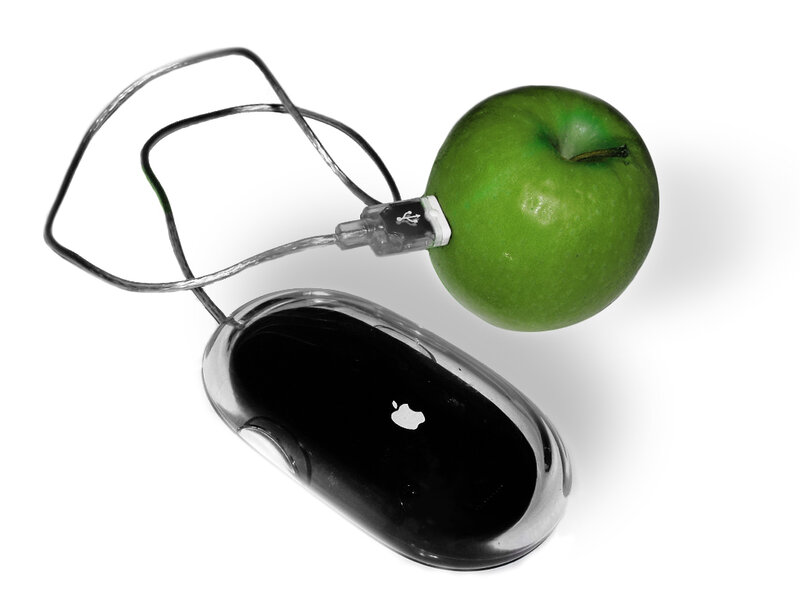 Green Apple and Mouse