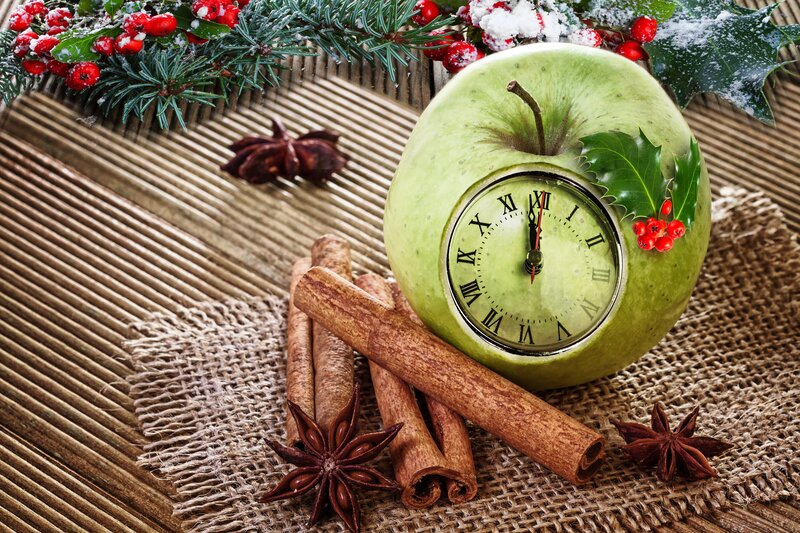 Green Apple Clock