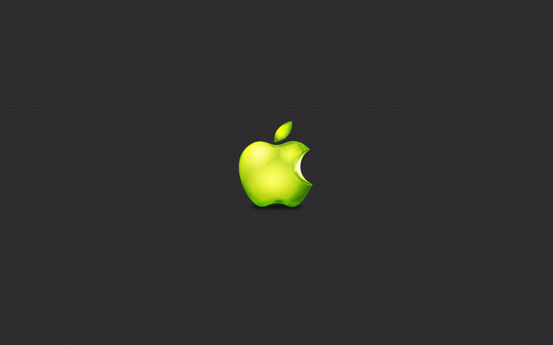 Green Apple Logo — 3d Render