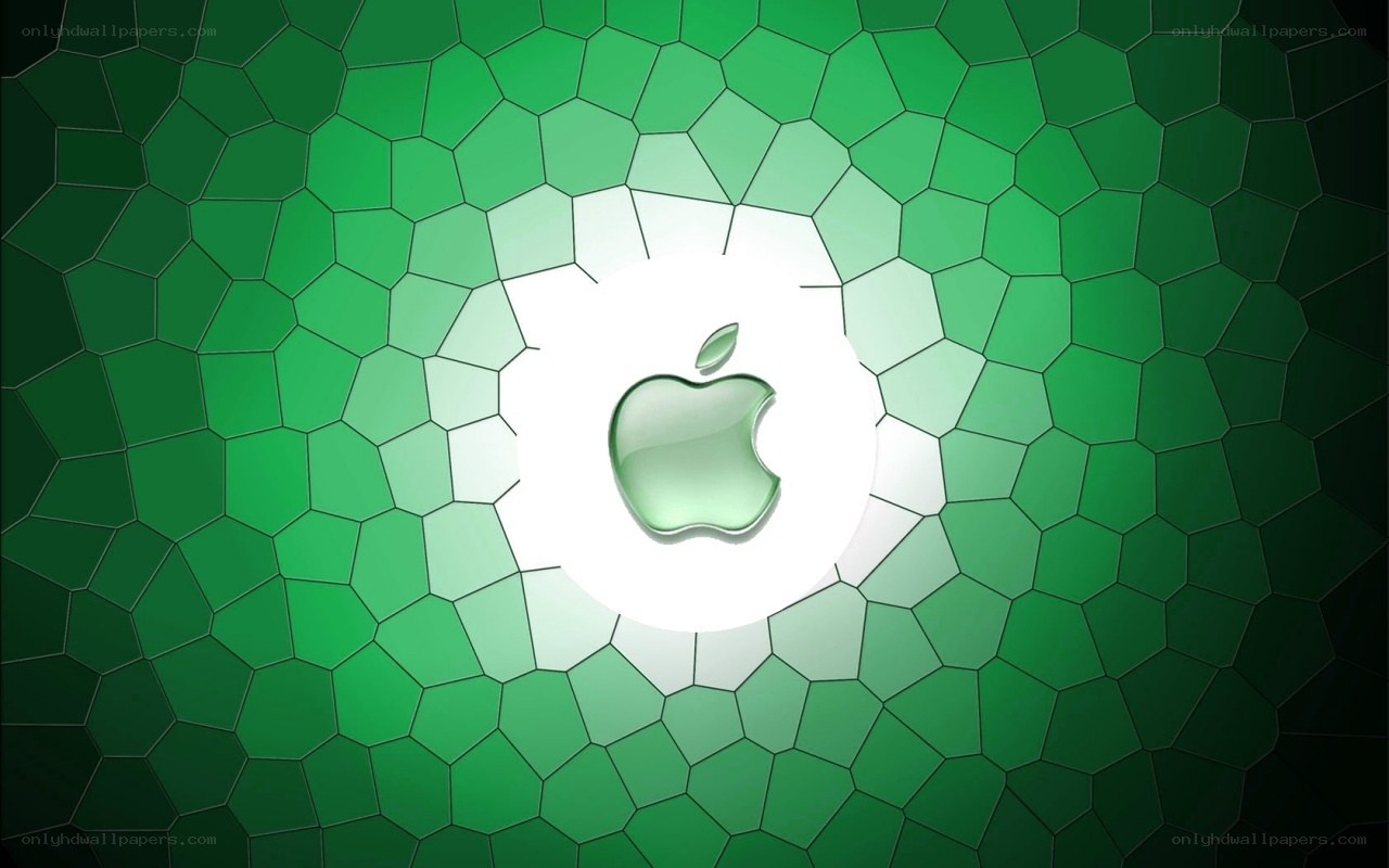 Green Apple Logo Background