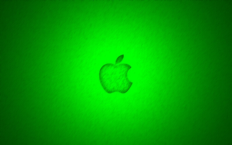 green apple logo background