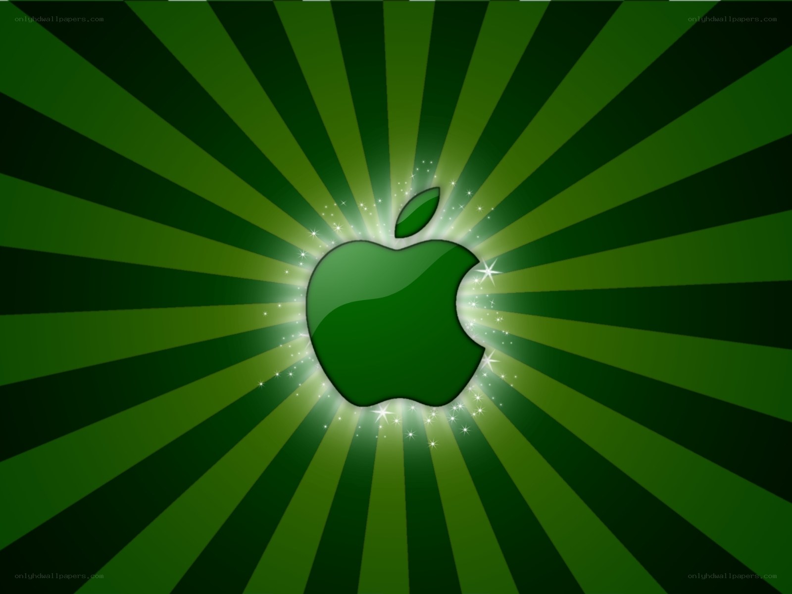 green apple logo background