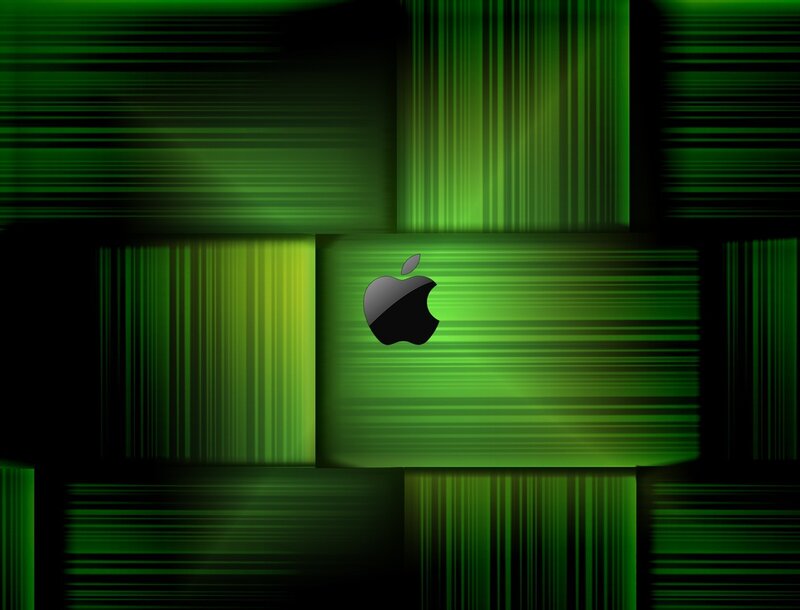 Green Apple Logo Background