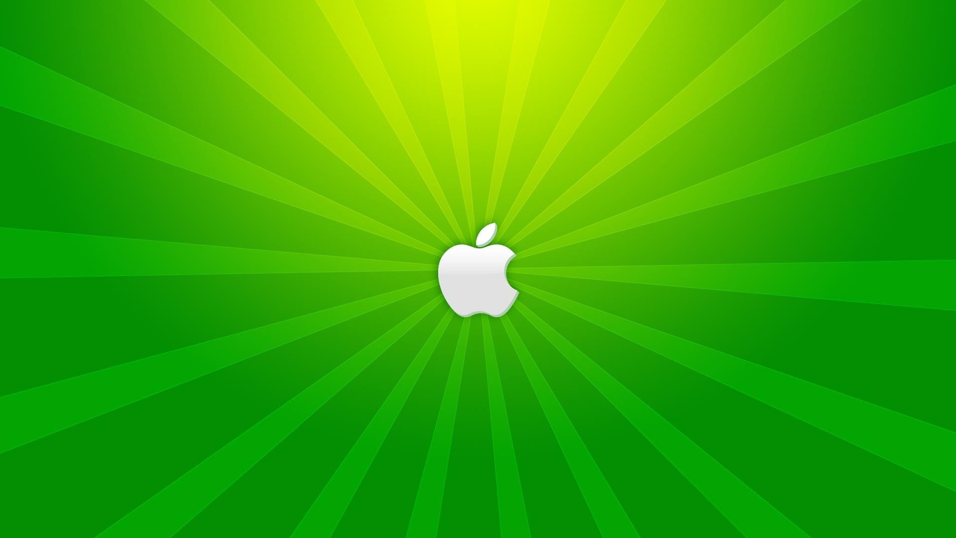 green apple logo background