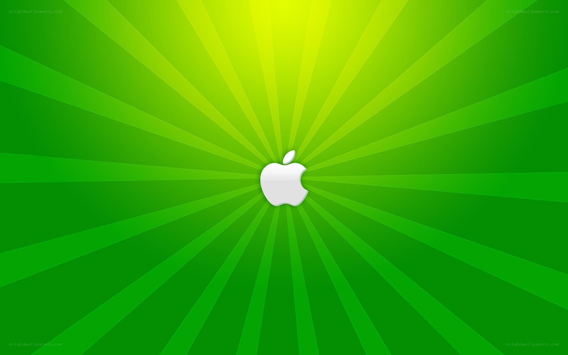 green apple logo background
