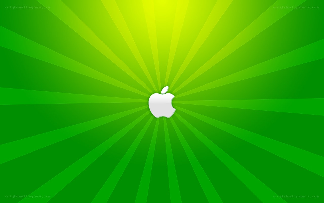 green apple logo background