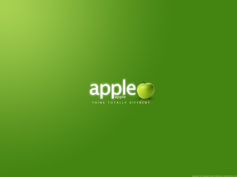 Green Apple Logo — Calm, Minimalist