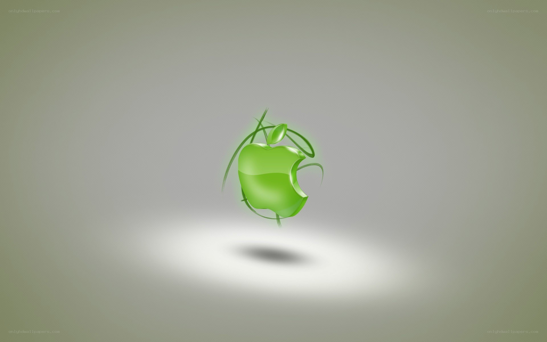 green apple logo design