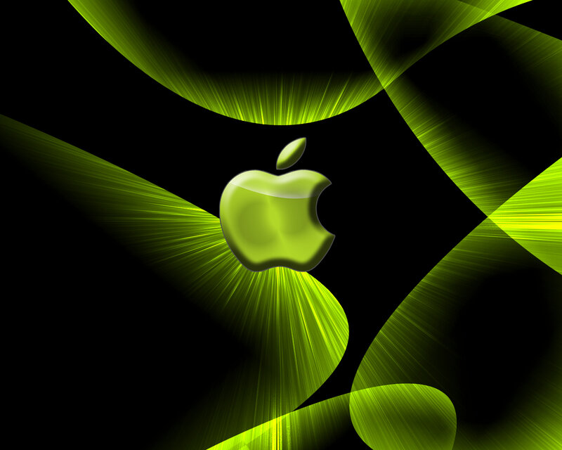 green apple logo design