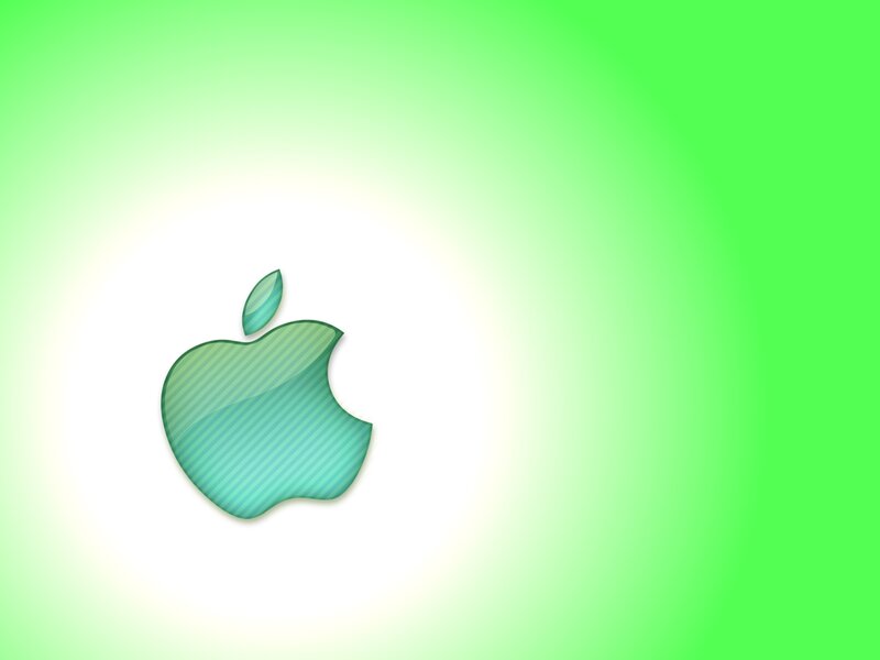 Green Apple Logo — Minimalist