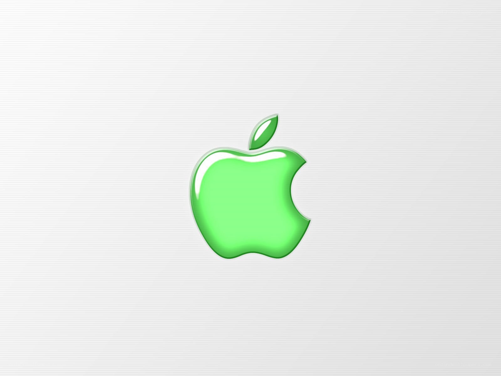 green apple logo on white