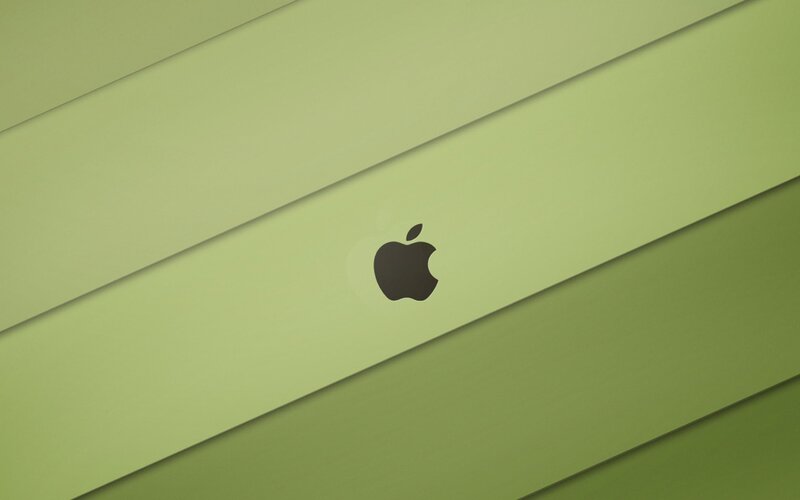 green apple logo wallpaper