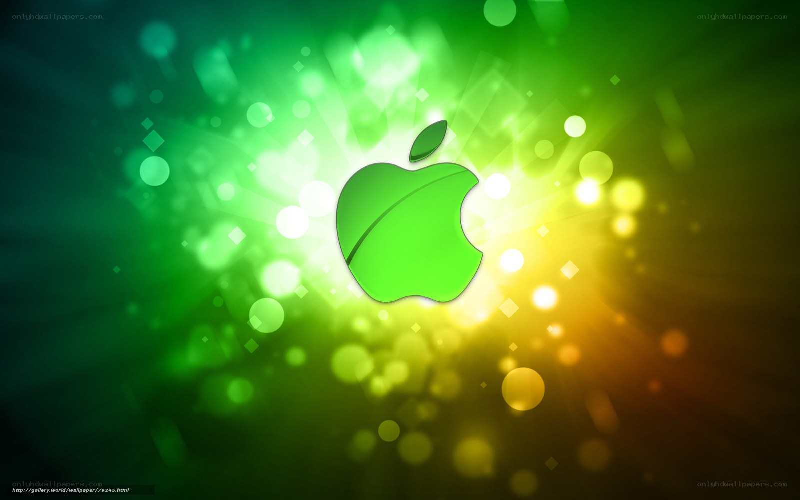 green apple logo wallpaper