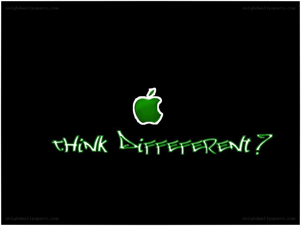 green apple logo with slogan