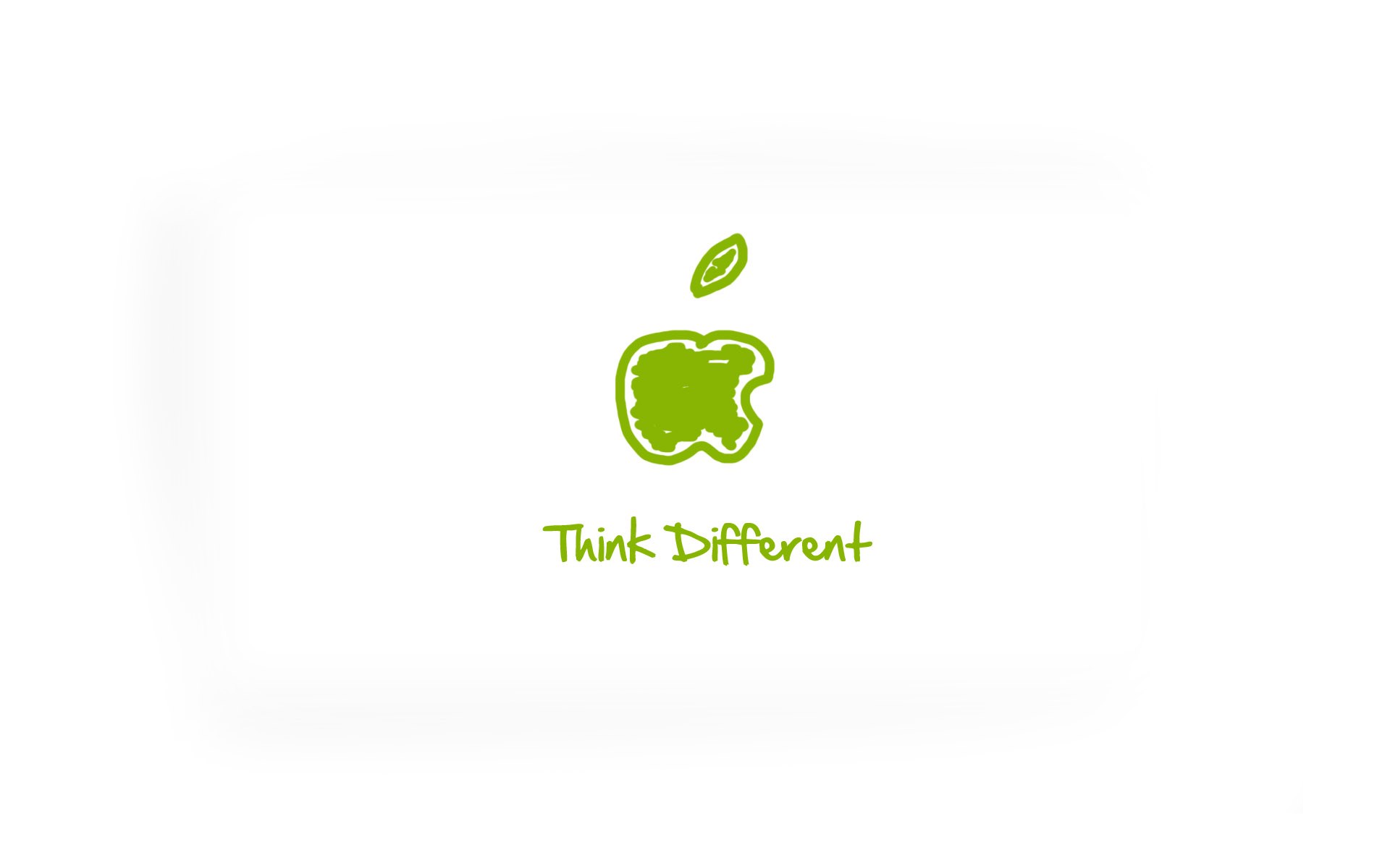 Green apple logo with tagline