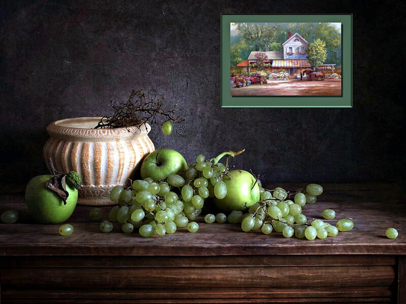 Green Apples and Grapes