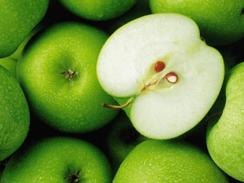 green apples close-up
