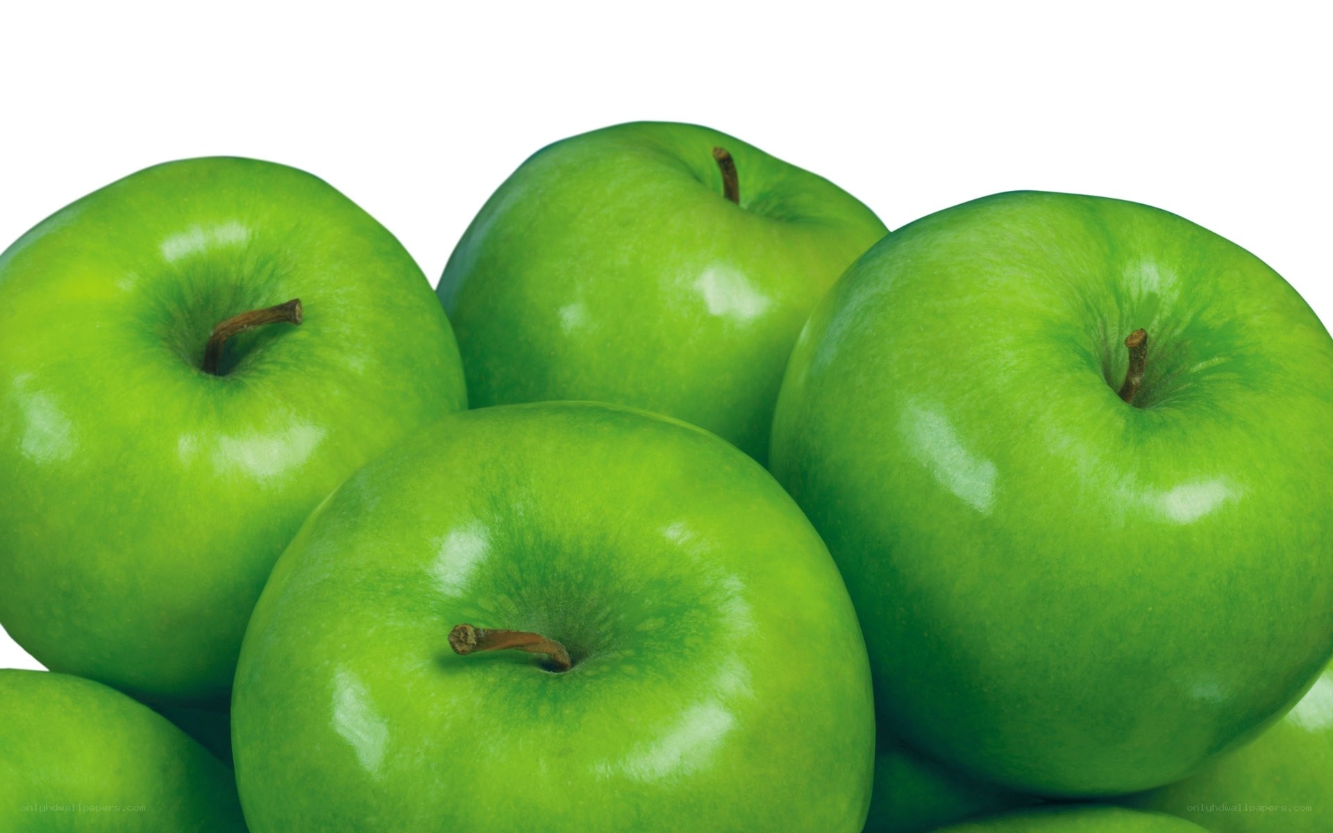 green apples in a pile