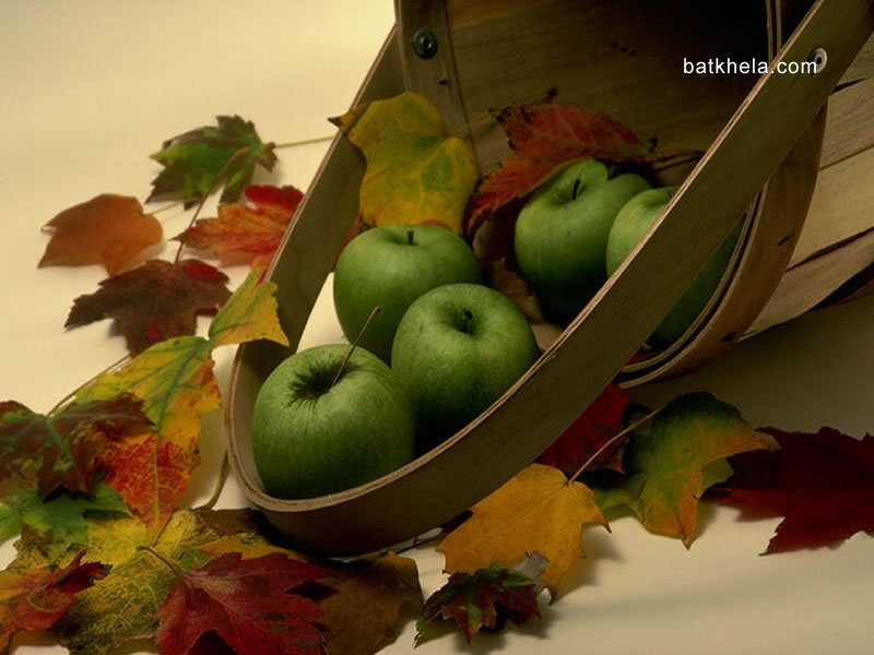 Green Apples in Basket — Calm