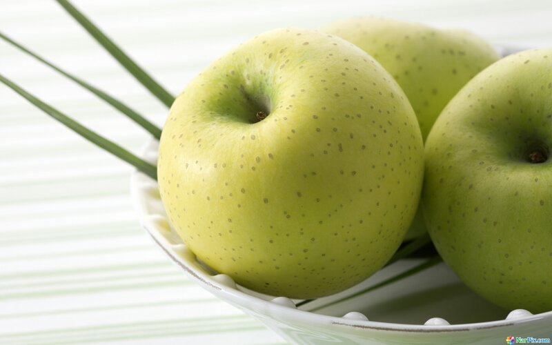Green Apples in Bowl