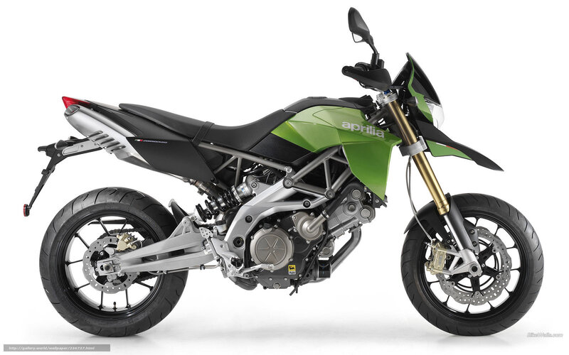Green Aprilia Motorcycle — Neutral