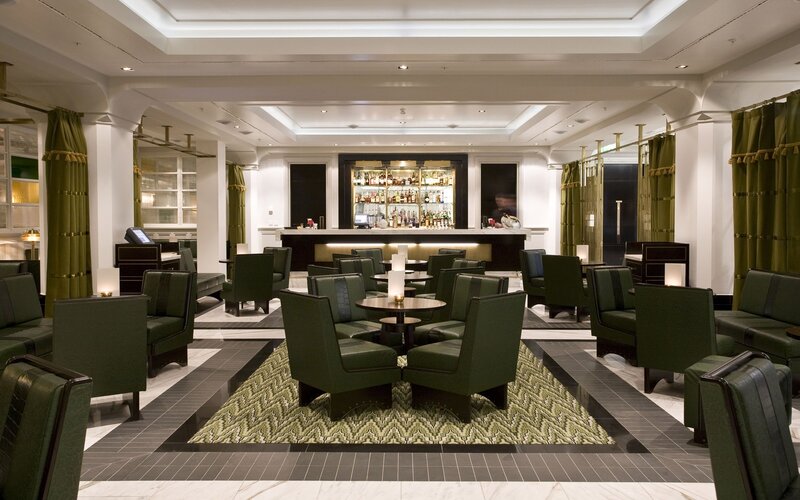 Green Armchairs in Lounge