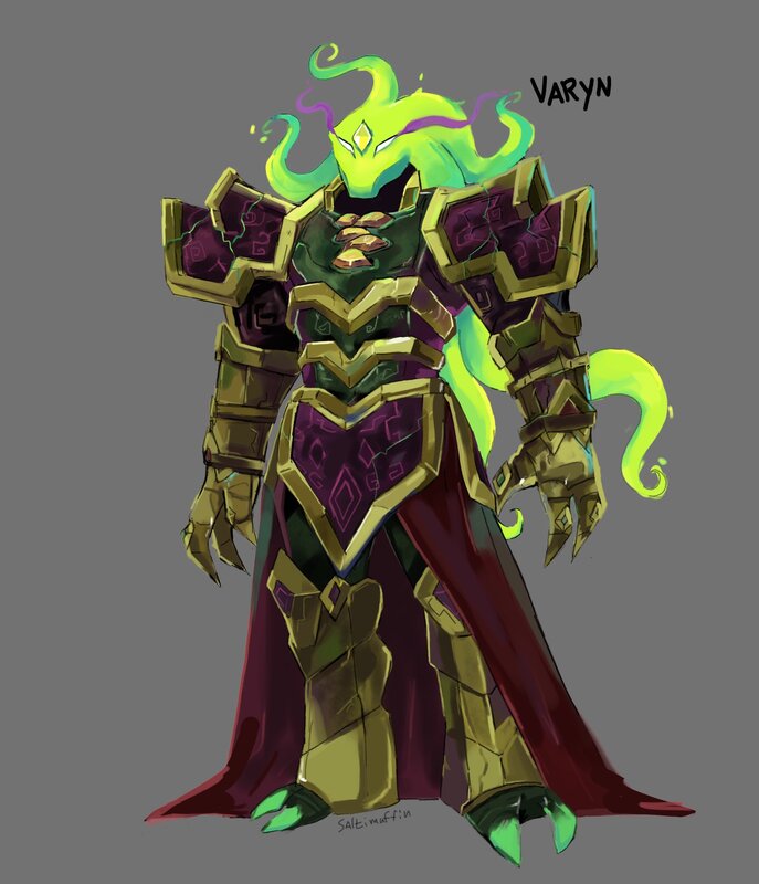 Green Armored Creature — Dramatic, Digital Art