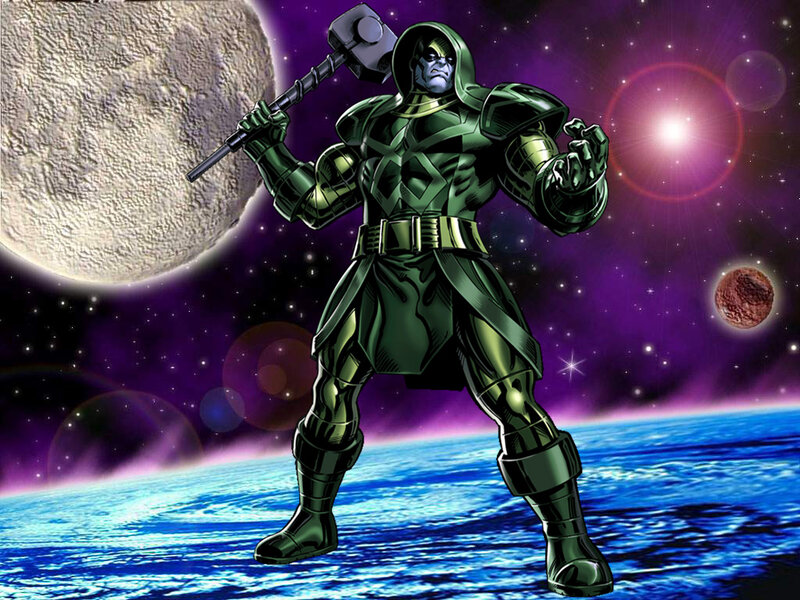 Green-armored Figure — Green