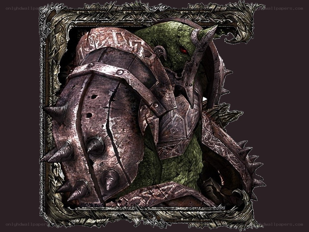 green armored monster portrait