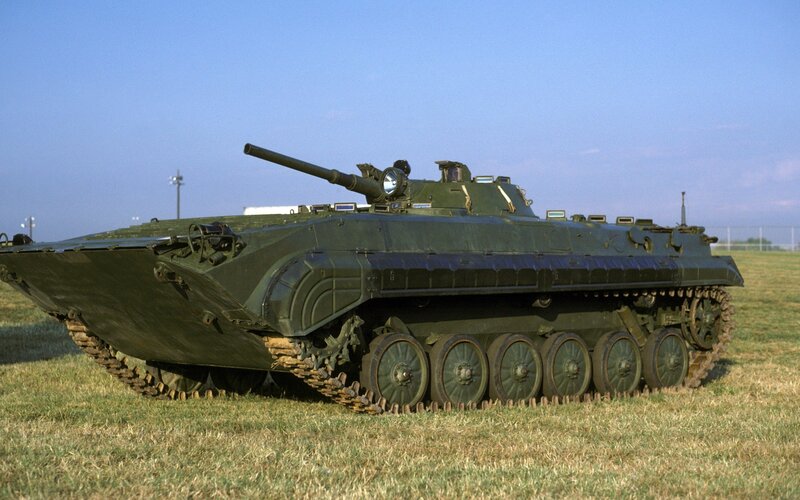 Green Armored Vehicle — Neutral, Afternoon