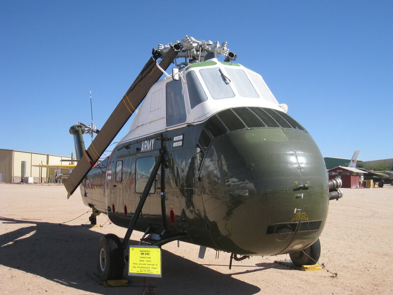 Green Army Helicopter — Clear, Afternoon