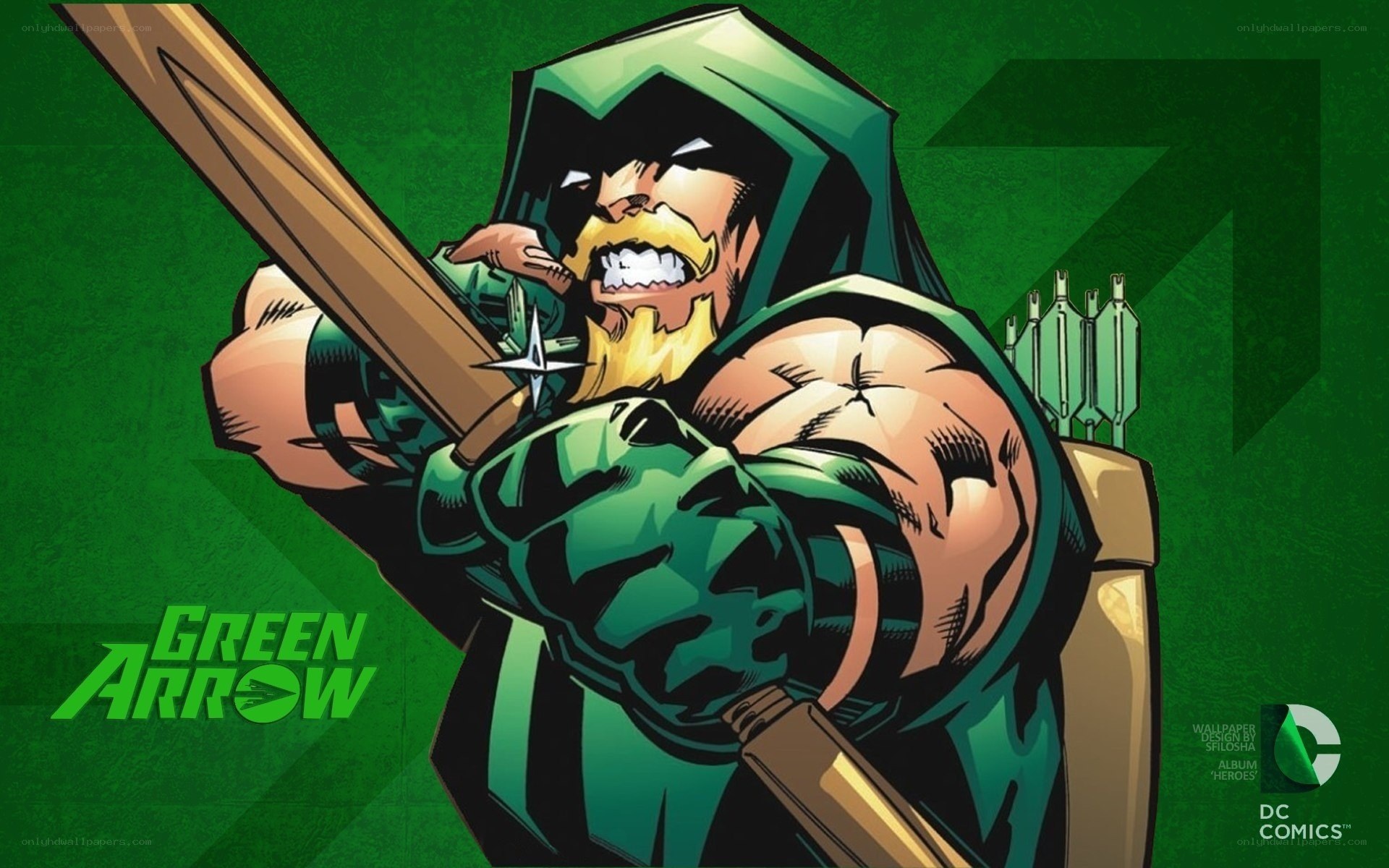Green Arrow action pose