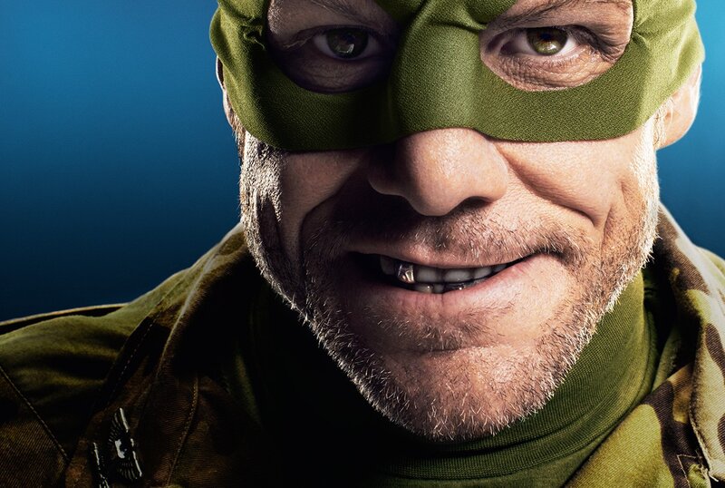 Green Arrow character close-up