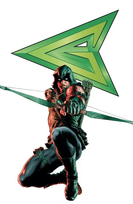 Green Arrow in action