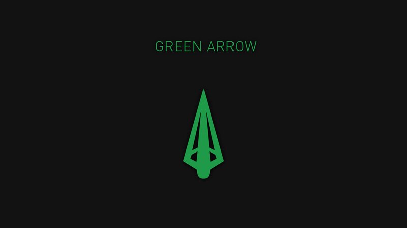 Green Arrow Logo — Black